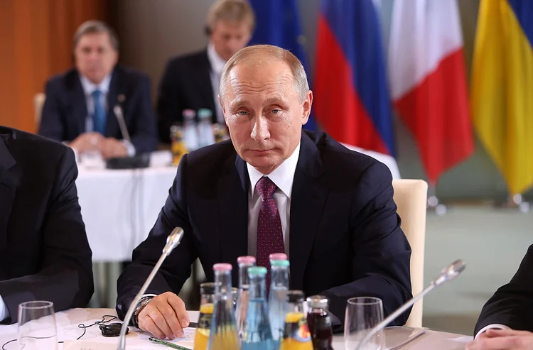 VLADIMIR PUTIN: presidente russo realiza uma conferência com a imprensa e pode jogar luz nos assuntos mais importantes da atualidade / Adam Berry/ Getty Images (Adam Berry/Getty Images)