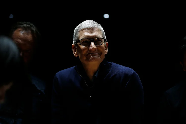 TIM COOK, DA APPLE: talvez o carro autônomo seja seu projeto para conseguir um lançamento de maior impacto que os de Steve Jobs  / Stephen Lam/Getty Images