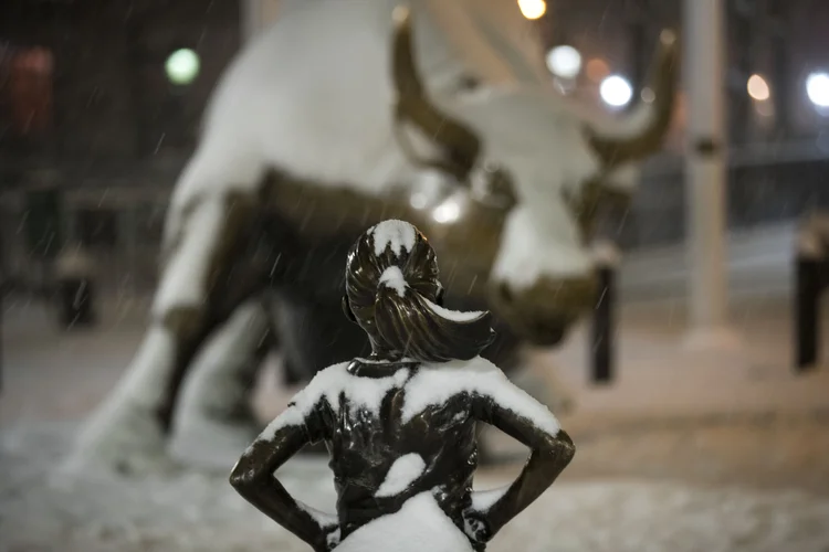 Fearless Girl: o trabalho conquistou quatro GPS neste ano (Drew Angerer/Getty Images/Getty Images)