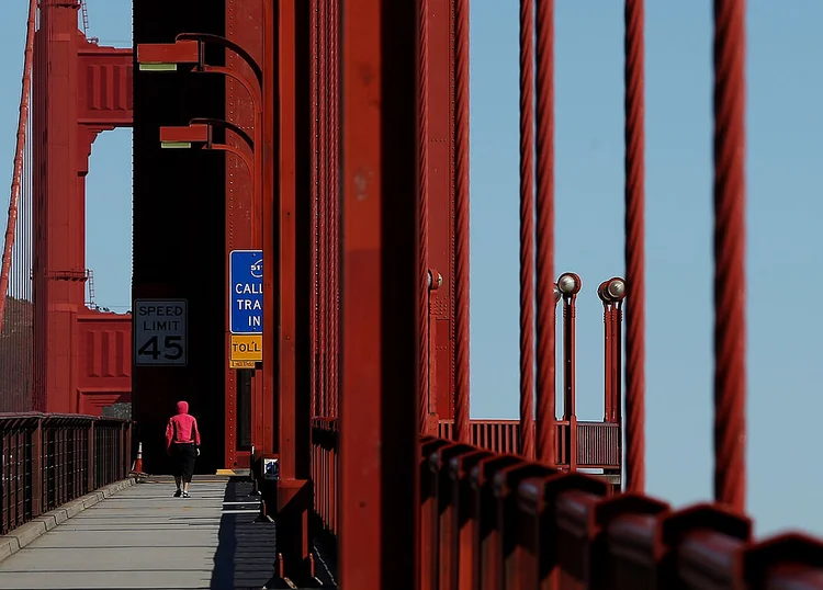 PONTE GOLDEN GATE: os altos custos em São Francisco podem levar as empresas, e os investimentos, para cidades mais baratas / Justin Sullivan/Getty Images