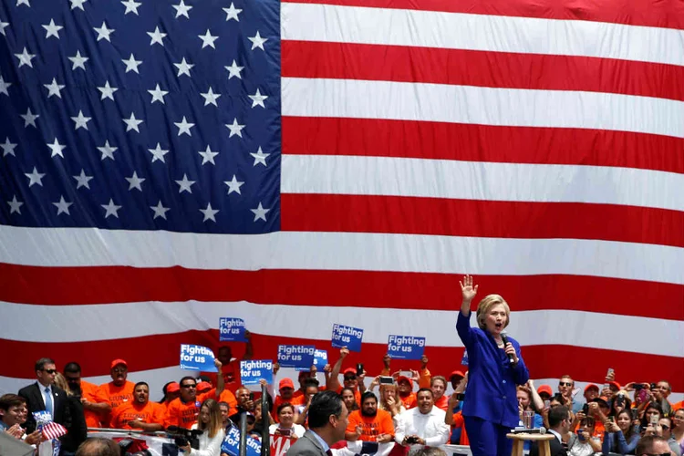 HILLARY: ela é a primeira mulher candidata à presidência nos Estados Unidos / Lucy Nicholson/ Reuters