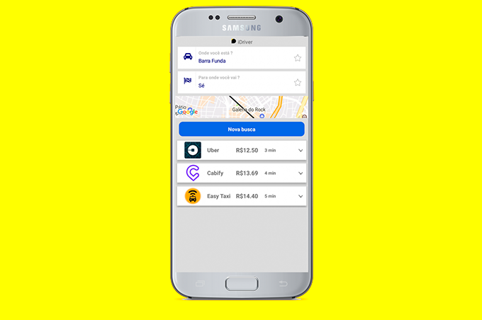Novo app compara preços de corridas na Uber, 99, Cabify e Easy