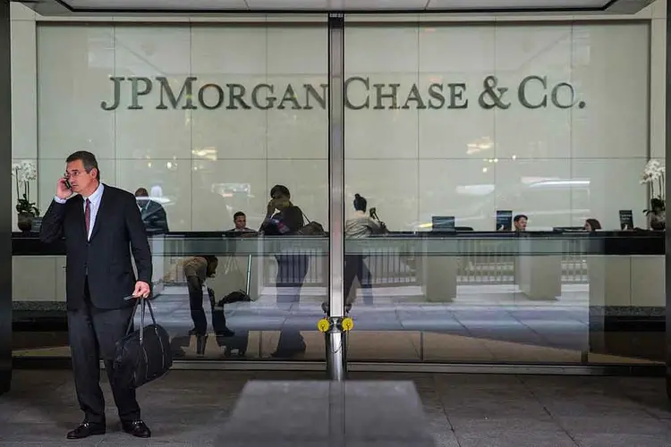 JP MORGAN: o banco, juntamente com seus concorrentes Citigroup e o Wells Fargo, inicia a temporada de resultados nos EUA / Andrew Burton/Getty Images (Andrew Burton/Getty Images)