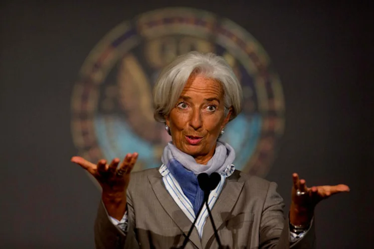 Christine Lagarde: a diretora anunciou que o FMI publicará um relatório sobre o impacto da corrupção no crescimento econômico (Bloomberg/Getty Images)