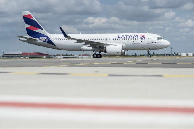 Tráfego de passageiros da Latam Airlines sobe 1,7% em julho