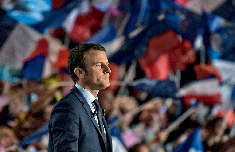 Macron: vários analistas duvidavam que seu jovem movimento criado há apenas um ano pudesse ter maioria parlamentar para implementar suas reformas sócio-liberais (Philippe Laurenson/ Reuters/Reuters)