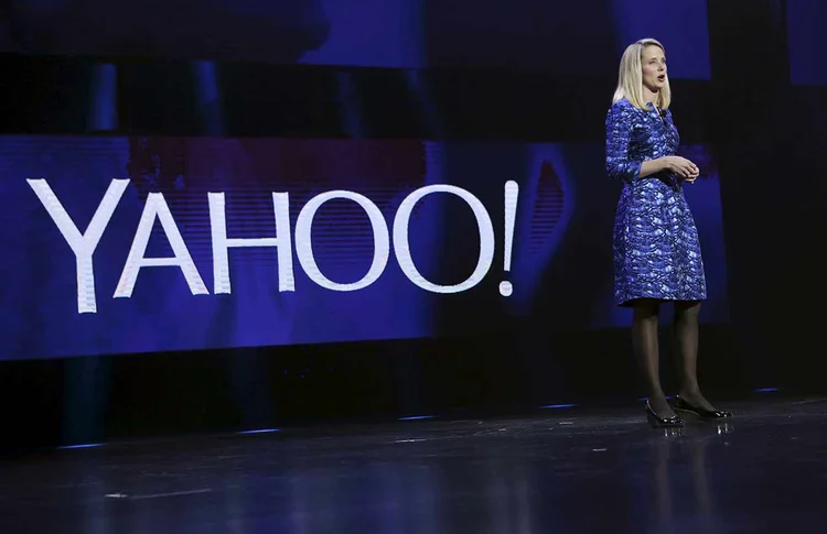 MARISSA MEYER, DO YAHOO!: após 48 aquisições, sua empresa capitulou e foi adquirida pela Verizon  / Robert Galbraith/ Reuters