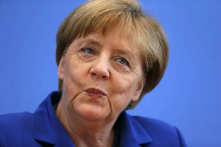 Angela Merkel: levantamento mostrou o partido da chanceler com o maior apoio desde setembro de 2015 (Hannibal Hanschke/Reuters)