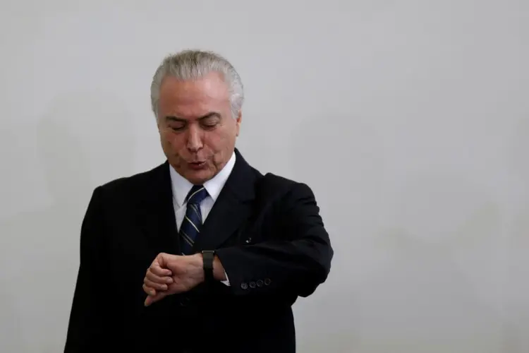 Temer: com a entrega na quarta, há condições de que a denúncia seja apreciada em plenário antes do recesso, no próximo dia 17 (Ueslei Marcelino/Reuters)