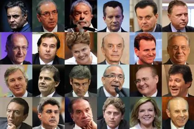 LISTA: Entre os delatados por executivos da Odebrecht na Lava-Jato estão políticos como Lula, Dirceu, Renan Calheiros e Romero Jucá / Divulgação