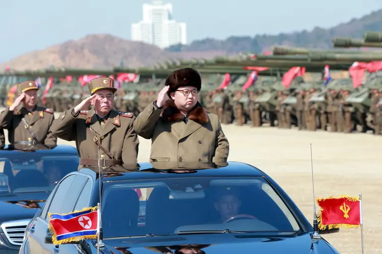 Coreia do Norte: o regime considera que os EUA "estão ultrapassando os limites" (KCNA/Reuters)