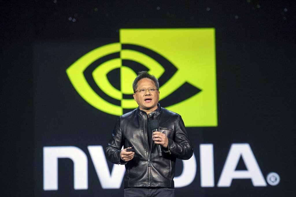 Jen-Hsun Huang, CEO da Nvidia: ao adquirir a ARM por US$ 40 bilhões empresa realizou uma dos maiores negócios do mercado tech (Bloomberg/David Paul Morris)