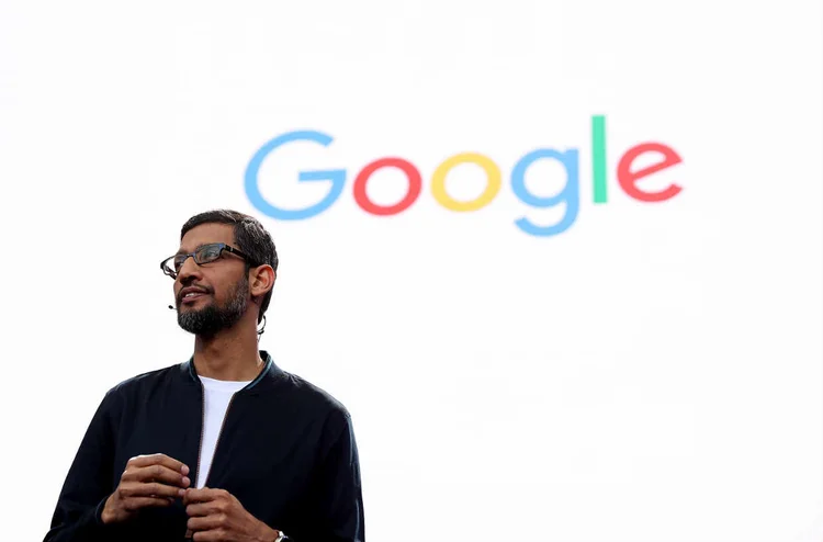 PICHAI, DO GOOGLE: investimento em transparência para quebrar a crescente resistência de anunciantes num mundo repleto de conteúdo extremista  / Justin Sullivan/ Getty Images