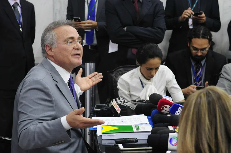 RENAN CALHEIROS: presidente do Senado causou crise institucional ao criticar o judiciário / Foto: Jonas Pereira/Agência Senado