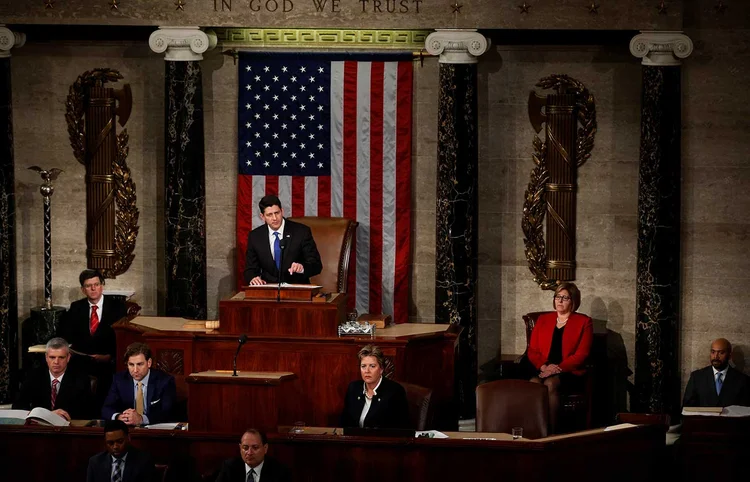 RYANCARE: projeto de lei do presidente da Câmara americana, rejeitado no Congresso, é exemplo da polarização ideológica / Jonathan Ernst/ Reuters