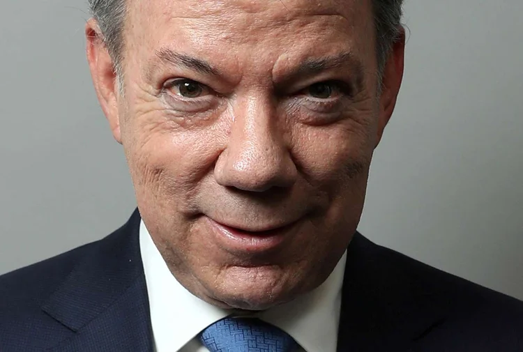 JUAN MANUEL SANTOS: presidente da Colômbia foi anunciado como vencedor do Nobel da Paz / Andrew Kelly / Reuters