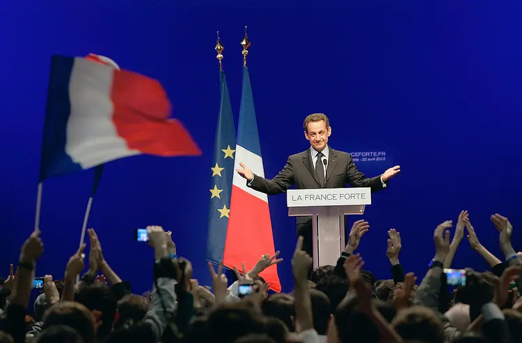 DE NOVO ELE: depois de cinco anos longe do governo, Nicolas Sarkozy quer ser novamente o presidente  / Franck Prevel/Getty Images