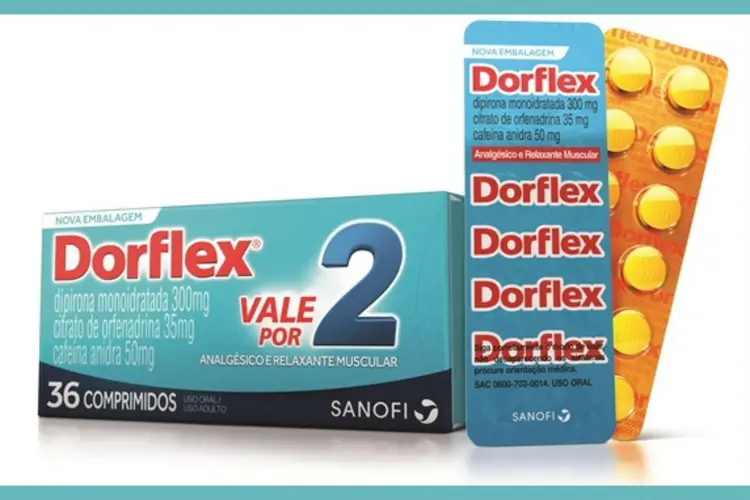 Dorflex: nova embalagem traz ar mais moderno e caixa horizontal (Dorflex/Divulgação)