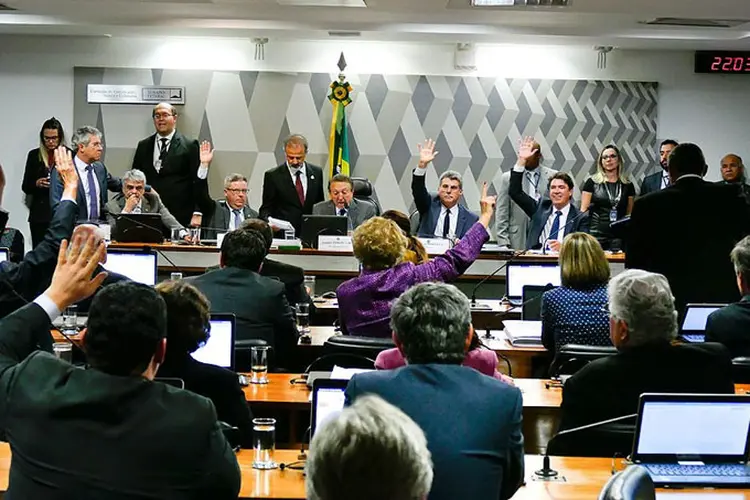 Senado: era necessária maioria simples para aprovação do projeto e os governistas previam apoio de 15 senadores (Roque de Sá/Agência Senado)