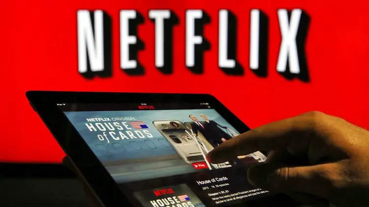 Netflix: no after-hours em Nova York, as ações da Netflix subiam 9,96% (Chris Ratcliffe/Bloomberg)