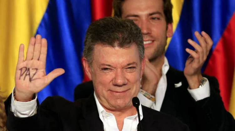 JUAN MANUEL SANTOS: o acordo com as Farc é uma vitória política de seu governo, e pode impulsionar a economia do país  / Jose Miguel Gomez/ Reuters