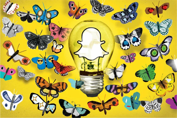 SNAPCHAT:  a empresa começou com uma nova ideia, de imagens que sumiam após algum tempo, mas não parou de inovar  / Doug Chayka/The New York Times