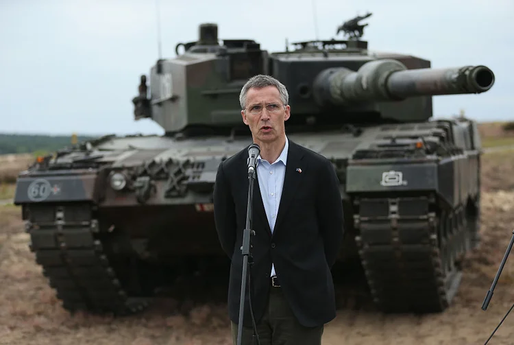 STOLTENBERG: secretário-geral da Otan preza pela união do bloco  político-militar  / Sean Gallup/Getty Images