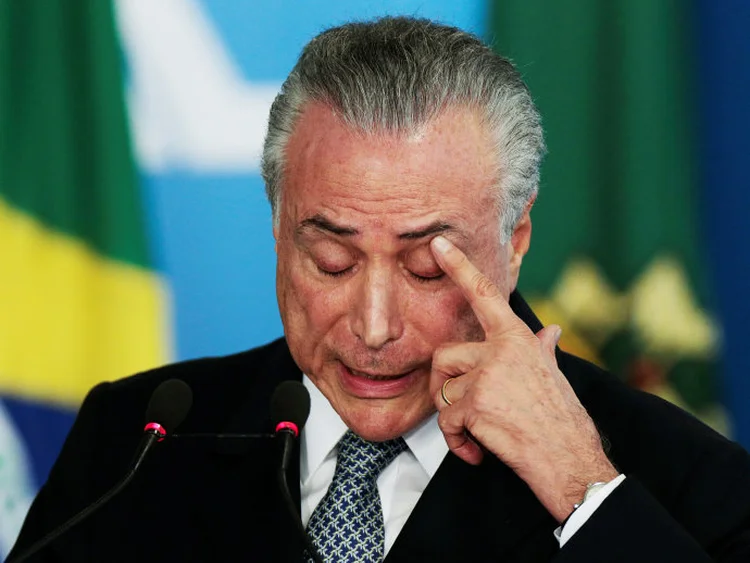 Michel Temer: o depoimento de Funaro foi anexado ao relatório parcial do inquérito que investiga Temer por suposta prática de corrupção passiva (Ueslei Marcelino/Reuters)