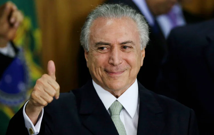 Temer: depois de um mês de bombardeio dia pós dia, o presidente, de acordo com auxiliares, poderia dormir aliviado (Ueslei Marcelino/Reuters)