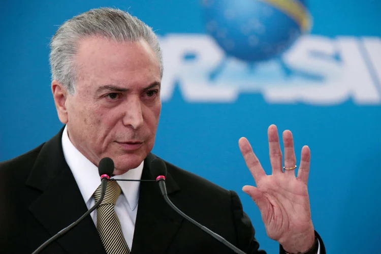 Michel Temer: o presidente é acusado de corrupção passiva no caso JBS (Ueslei Marcelino / Reuters/Reuters)