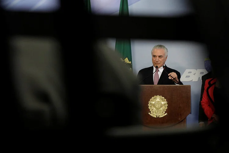 Michel Temer: o placar vai ao ar a partir das 17 horas desta quarta-feira, 5 (Ueslei Marcelino/Reuters)