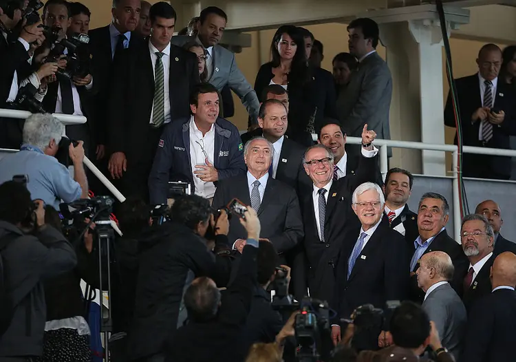 A IMAGEM DE TEMER: para os observadores internacionais, tudo depende do apoio que será dado às investigações  / Mario Tama/Getty Images