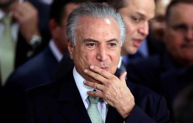 Michel Temer: para Janot, o fato de o encontro entre Temer e Loures ocorreu no fim da noite para "não deixar vestígios dos atos criminosos lá praticados" (Ueslei Marcelino/Reuters)