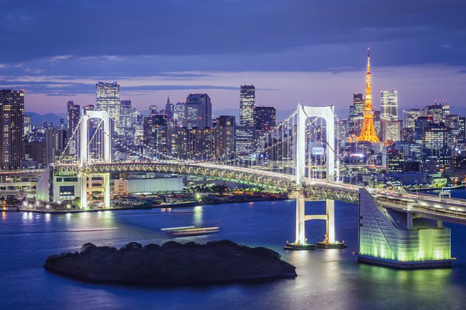 Tóquio pode ser iluminada por país a 2.700 km de distância