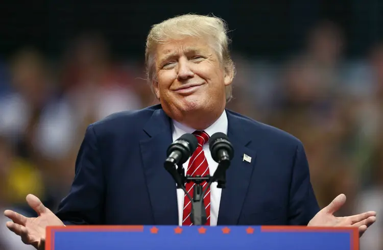 DONALD TRUMP: candidato republicano foi pego em vídeo em que se vangloria, com palavrões, da sua capacidade de fazer sexo com mulheres  / Tom Pennington / Getty Images