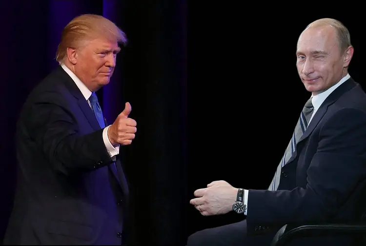 TRUMP E PUTIN: presidente americano diz admirar o líder russo, mas o quão longe ele está disposto a ir?  / Montagem/ Getty Images (.)