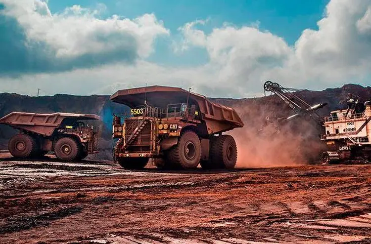 MINÉRIO: alta de 1,02% nos preços da commodity impulsionaram ações como da mineradora Vale e da siderúrgica CSN /  (Germano Lüders/Site Exame)