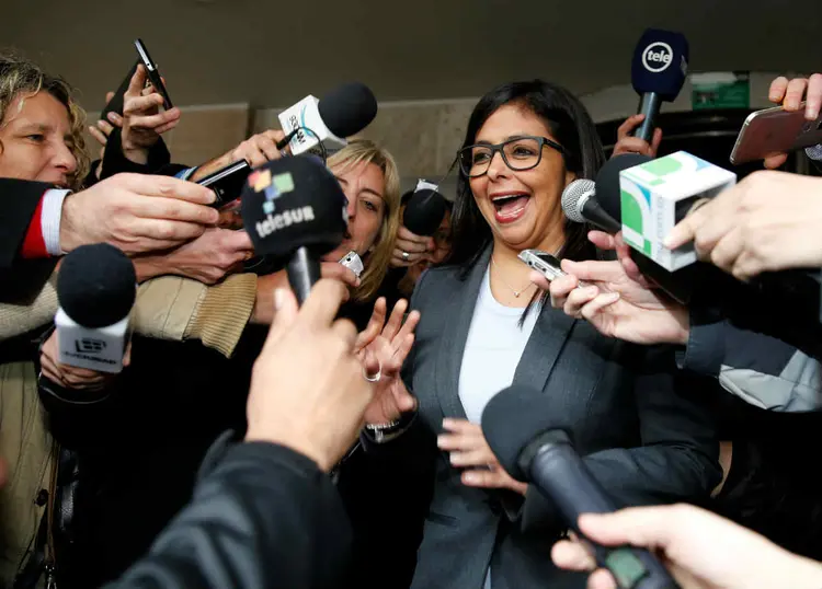 DELCY RODRÍGUEZ: para a chanceler, Serra &#8220;se soma à conspiração da direita internacional contra a Venezuela&#8221; / Andres Stapff/ Reuters