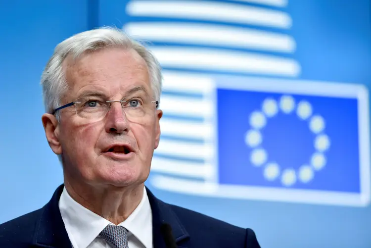 Michel Barnier: as conversas com o Reino Unido sobre a situação na fronteira entre a Irlanda e a Irlanda do Norte têm evoluído lentamente (Eric Vidal/Reuters)