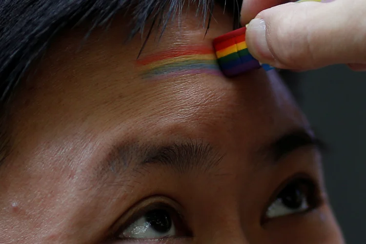 LGBT: o público acusou os organizadores de segregar os gays (Aly Song/Reuters)