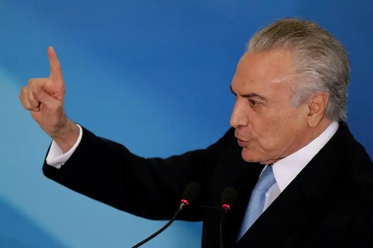 Michel Temer: "O Brasil não pode, não deve e não vai parar" (Ueslei Marcelino/Reuters)