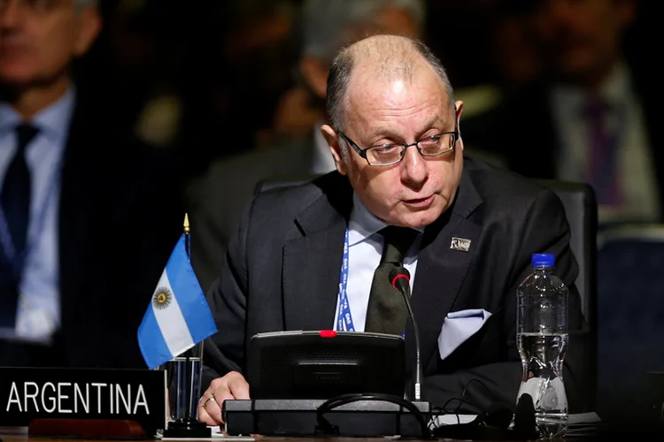 Jorge Faurie: apesar da opinião do ministro, anúncio foi questionado pela imprensa argentina, já que é tradição que os líderes brasileiros realizem sua primeira viagem oficial à Argentina (Carlos Jasso/Reuters)