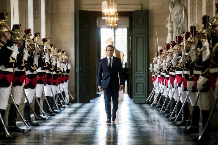 Macron: ele afirmou que poderia haver uma votação popular sobre suas propostas (Etienne Laurent/Reuters)