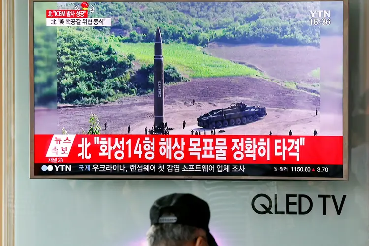 Coreia do Norte: disse em que pretende lançar mísseis em meados de agosto (Kim Hong-Ji/Reuters)