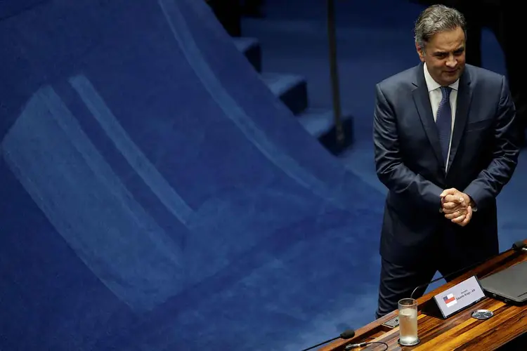 Aécio Neves: o peemedebista havia considerado o pedido de cassação improcedente, por falta de provas (Ueslei Marcelinoe/Reuters)