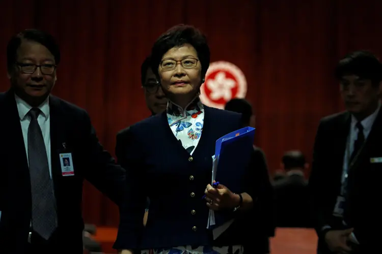 Carrie Lam: "a reforma política sempre foi muito sensível, muito complicada e muito difícil" (Bobby Yip/Reuters)