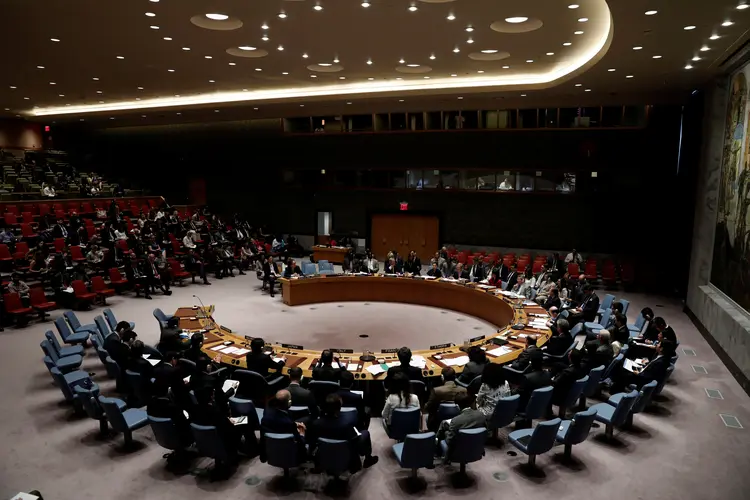 Conselho de Segurança da ONU: França solicitou "sem demora" um acesso humanitário na zona de Ghouta Oriental, no leste de Damasco (Mike Segar/Reuters)