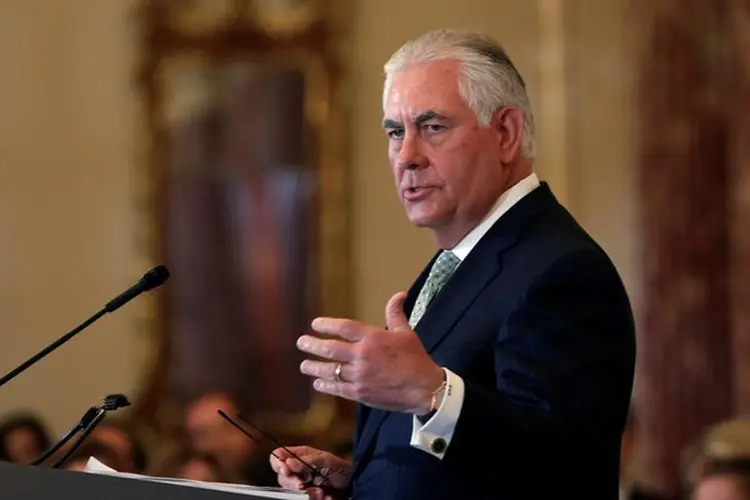 Rex Tillerson, sobre a Síria: "se nossos dois países trabalharem juntos para estabelecer a estabilidade no terreno, lançaremos uma base para o progresso no acordo do futuro político da Síria" (Yuri Gripas/Reuters)