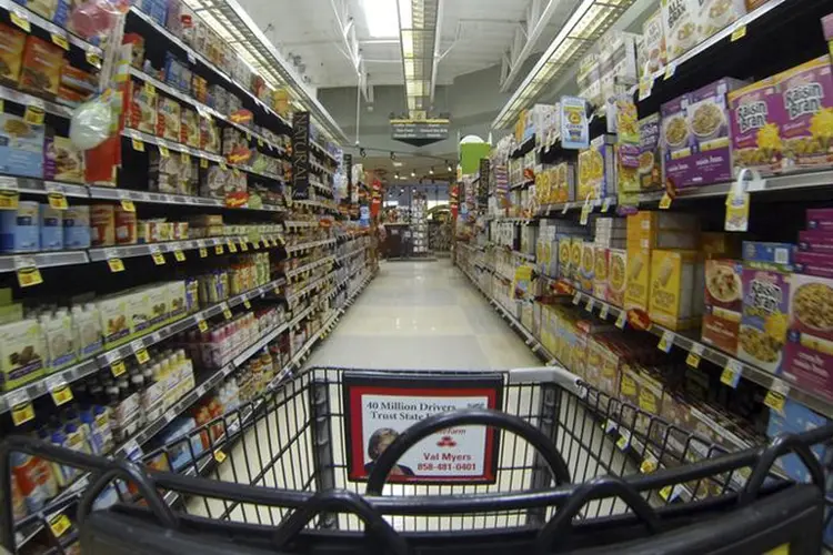 Supermercado: o Sudeste teve o maior recuo sequencial, de 2,13% (Mike Blake/Reuters)