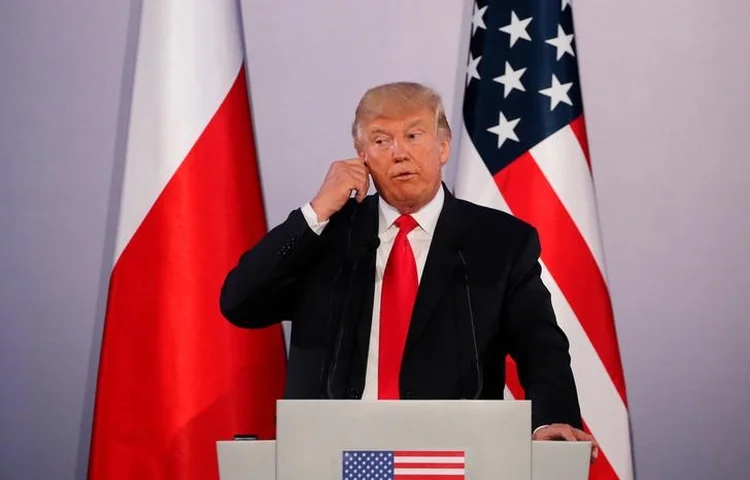 Trump: a anfitriã, a chanceler alemã, Angela Merkel, enfrenta a tarefa de guiar líderes em direção a um consenso sobre comércio, clima e imigração (Carlos Barria/Reuters)